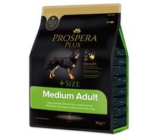 Prospera PLUS Medium Adult kura s ryžou 3kg / Granule pre dospelých psov 