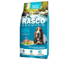 Rasco Premium Adult jahňači s ryžou 15kg / Granule pre dospelých psov 