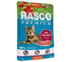 Rasco Premium Adult Kapsička teľacia s paradajkami a bylinkami 85g
