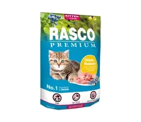 Rasco Premium Kitten kura s čučoriedkou 400g / Granule pre mačiatka