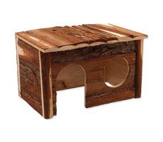 Small Animals Domček drevený s kôrou 28cm