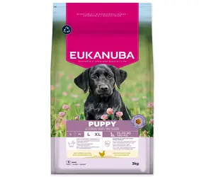 Eukanuba Puppy Large rich in fresh chicken 3kg / granule pre šteňatá / pre veľké plemená 