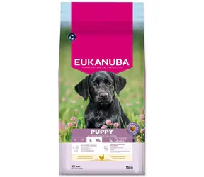 Eukanuba Puppy Large rich in fresh chicken 15kg / granule pre šteňatá / pre veľké plemená 
