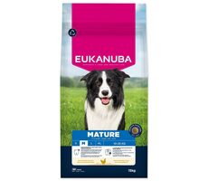 Eukanuba Mature Medium rich in fresh chicken 15kg / granule pre psy / pre stredné plemená 
