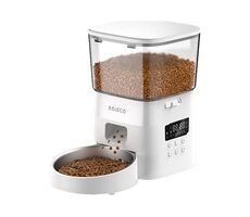 Rojeco 2L automatické krmítko pre domácich miláčikov v tlačidlovom prevedení (biele)