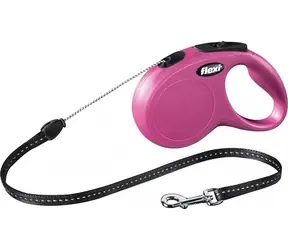 Flexi Classic S lanko 5m ružové / Vodítko 
