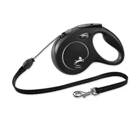 Flexi Classic M lanko 5m čierne / Vodítko 