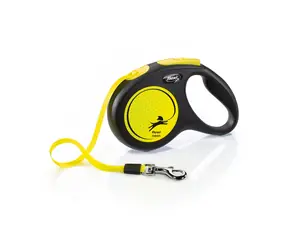Flexi Neon M opasok 5m čierno-žlté / Vodítko 
