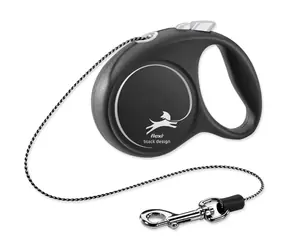 Flexi Black Design XS lanko 3M čierno-strieborné / Vodítko 