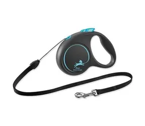 Flexi Black Design S lanko 5m čierno-modré / Vodítko 