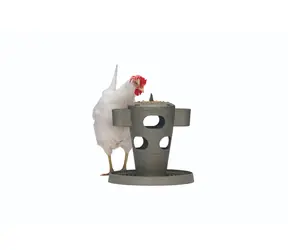 Beeztees Snack Tower Kŕmidlo pre hydinu šedej 32,5cm