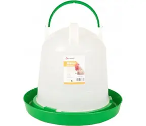 Flamingo Twist Napájačka pre hydinu guľatá zelená/biela 7l