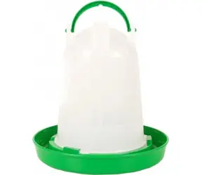 Flamingo Twist Napájačka pre hydinu guľatá zelená/biela 1l
