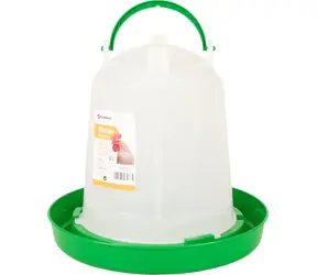 Flamingo Twist Napájačka pre hydinu guľatá zelená/biela 3l