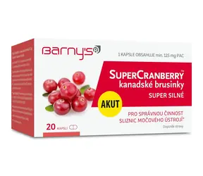 Barnys SuperCranberry™ kanadské brusnice SUPER SILNÉ 20 kapsúl