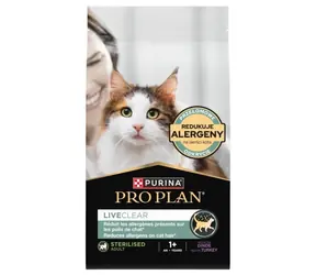 PURINA Pro Plan Liveclear Sterilised Adult Morčacie 1.4 kg / Granule pre mačky / pre kastrované