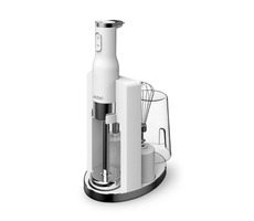 Lauben Stick Blender 800WT biela / Tyčový mixér / 800W / 6 rýchlostí + turbo / 2x mixovacia nádoba / 1x veko / 4 nástavce / dopredaj