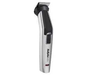 Babyliss MT726E strieborná / Bezdrôtový multifunkčný zastrihávač / 1 - 7mm / 3 hlavice / 60 minút prevádzka / vodotesný