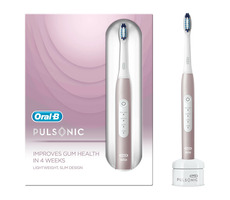 Oral-B Pulsonic Slim Luxe 4100 ružová / sonická zubná kefka / 2x hlavica / 62000 sterov / 3 programy / časovač
