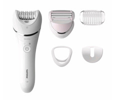 Philips BRE710-00 / epilátor + holiaci strojček / 2 rýchlosti / prevádzka až 40 minút / mokré & suché holenie / biela
