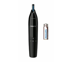 Philips Nose trimmer Series 1000 NT1650-16 čierna / viacúčelový zastrihávač chĺpkov v nose a ušiach / AA / umývateľný