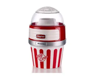 Ariete 2957-00 Party Time červená / veľký popcornovač / 1100 W / 60 g za 2 min.
