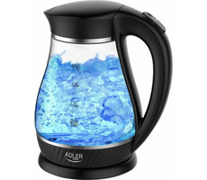 Adler AD 1274 čierna / rýchlovarná sklenená kanvica / 2200 W / 1.7 L