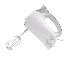 Adler AD 4201 / ručný šľahač / 300W / 5 rýchlostí / Turbo / šľahanie / hnetenie / biela