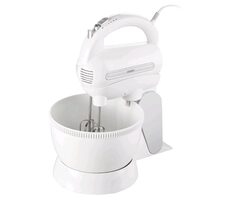 Camry CR 4213 / Ručný & stolný šľahač / 300W / 5 rýchlostí / Turbo / šľahanie / hnetenie / misa 3 L / biela 