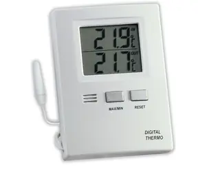 TFA 30.1012 - Digitálny vnútorný a vonkajší teplomer s káblovým čidlom