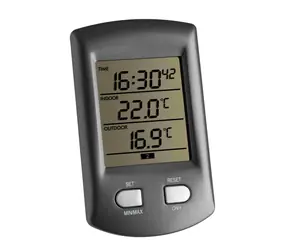 TFA 30.3034.10 - RATIO Bezdrôtový teplomer s hodinami