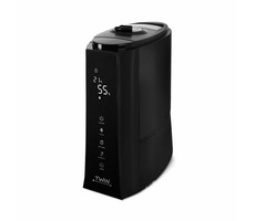 Airbi TWIN Ultrazvukový zvlhčovač vzduchu s ionizátorom a možnosťou aromaterapie čierna / 30W / 5 l / 120-350 ml-h