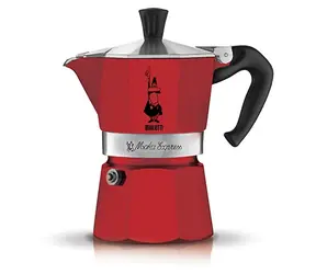 Bialetti Moka Express kanvička na 3 šálky červená 150 ml