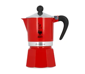 Bialetti RAINBOW kanvička na 3 šálky 150 ml červená