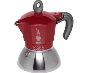 Bialetti Moka Induction kanvička na 2 šálky červená 100 ml