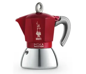 Bialetti MOKA Induction kanvička na 4 šálky červená 150 ml
