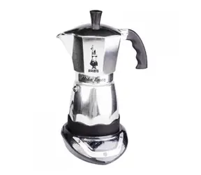 Bialetti MOKA Easy Timer kanvička na 6 šálok strieborná / 270 ml
