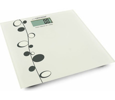Esperanza EBS005 Zumba osobná digitálna váha biela / 180 kg / tvrdené sklo / indikácia slabej batérie