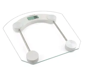 Esperanza EBS008W Pilates osobná digitálna váha priehľadná s bielou