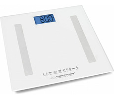 Esperanza EBS016W osobná váha 8v1 s bluetooth B.FIT biela / 180 kg / automatické rozpoznávanie užívateľov