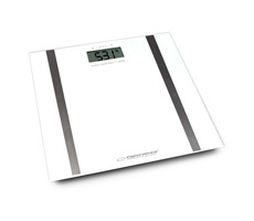 Esperanza EBS018W Samba osobná multifunkčná váha biela / 180 kg / tvrdené sklo / indikácia slabej batérie