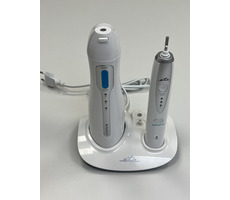 ETA Sonetic 2707 90000 biela / Sada sonická kefka + ústna sprcha / 3x hlavica / 4x tryska / 1x nadstavec na jazyk