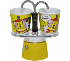 Bialetti MINI EXPRESS Set Lichtenstein žltá