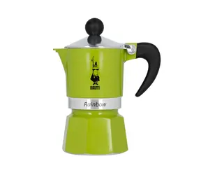 Bialetti Rainbow moka kanvička na 1 šálku 50 ml zelená
