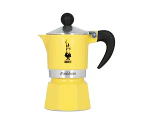 Bialetti Rainbow moka kanvička na 1 šálku 50 ml žltá
