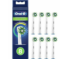 Oral-B EB 50-8 CrossAction biela (8 ks) / náhradná hlavica rotačnej kefky / pre kefku Oral-B Cross Action / dopredaj