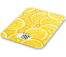 Beurer KS 19 lemon / digitálna kuchynská váha / max. 5 kg / funkcia TARE / g/lb/ml/oz