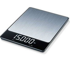 Beurer KS 34 XL nerez / digitálna kuchynská váha / max. 15 kg / funkcia TARE / g/kg/lb/oz