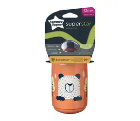 Tommee Tippee Superstar 390ml červená / Netečúci hrnček / od 12 mesiacov