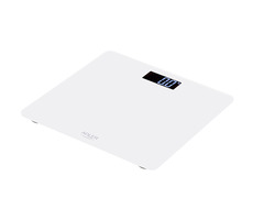 Adler AD 8157w biela / osobná váha / maximálne 150 kg / LCD / temperované sklo / 1x CR2032